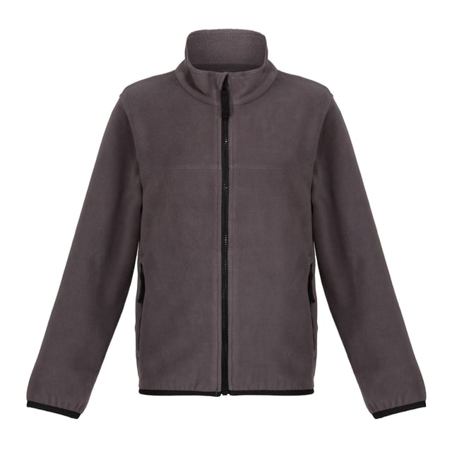 Material: Polyester. Fabric: Brushed, Microfleece. Design: Contrast. 170gsm. Fabric Technology: Anti-Pilling, Lightweight, Quick Dry. Fabric Zip Pull. Sleeve-Type: Long-Sleeved. Neckline: Standing Collar. Cuff: Stretch Binding. Pockets: 2 Side Pockets, Zip. Fastening: Full Zip. Hem: Stretch Binding. Sustainability: Made from Recycled Materials, Sustainable Materials.