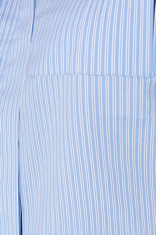 Cropped boxy silhouette for a contemporary edge
        Utility-inspired design with functional chest pockets
        Crisp poplin fabric for a polished look
        Versatile collared neckline
        Part of the exclusive RUNWAY 1.8.1.8 collection
    
    Embrace effortless chic with this Runway 1.8.1.8 Stripe Poplin Cropped Boxy Utility Shirt. The cropped length and boxy fit create a modern silhouette that's perfect for the fashion-forward woman. Style this versatile piece for a range of casual occasions - pair it with high-waisted jeans and trainers for a relaxed weekend look, or tuck it into a midi skirt with ankle boots for a smart-casual ensemble. The utility-inspired design, complete with practical chest pockets, adds a touch of functionality to your wardrobe. Whether you're heading to a family gathering or meeting friends for brunch, this shirt will keep you looking stylish and feeling confident. The crisp poplin fabric ensures a neat appearance throughout the day, making it an ideal choice for those who appreciate both comfort and style in their daywear.