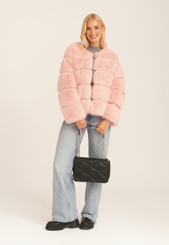 Soft fur jacket store