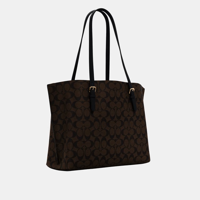 Coach mollie tote black new arrivals