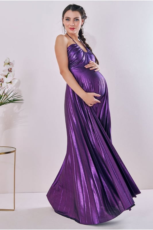 Maternity pleated dress new arrivals