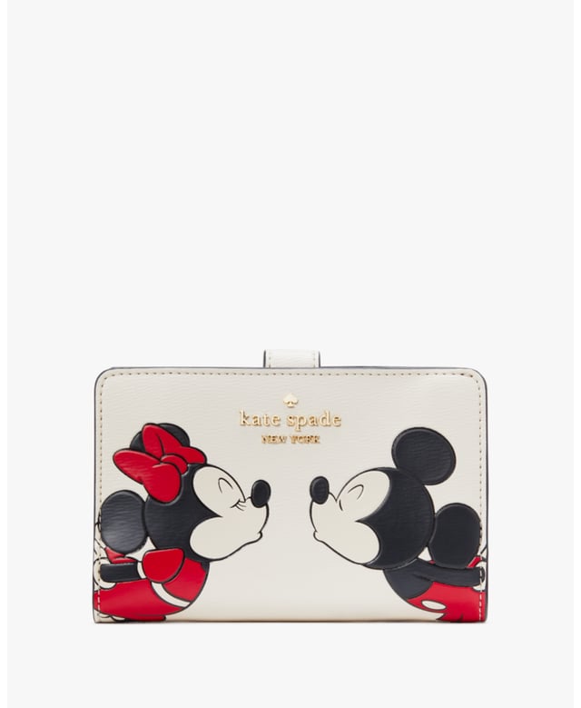 Disney X Kate Spade New York Minnie Mouse Medium Compact Bifold Wallet