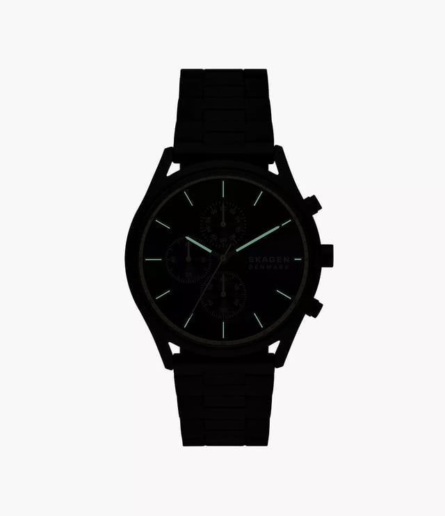 Skagen Holst Chronograph Men's Black Watch SKW6910