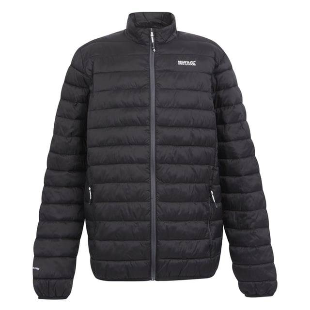 Material: Polyamide. Filling: Feather-Free, Synthetic Down. Design: Logo, Plain. Fabric Technology: Durable, DWR Finish, Insulating, Lightweight, Tear-Resistant, Waterproof. Bulk Free, Compressible, Packaway, Padded. Neckline: High-Neck. Sleeve-Type: Long-Sleeved. Cuff: Stretch Binding. Pockets: 2 Side Pockets, Zip. Fastening: Full Zip. Hem: Stretch Binding. Denier: 20D. Contents: 1 Drawstring Bag. Sustainability: Cruelty Free, Made from Recycled Materials. S: 38 in. M: 40 in. L: 42 in. XL: 44 in. XXL: 48 in. 3XL: 51 in.