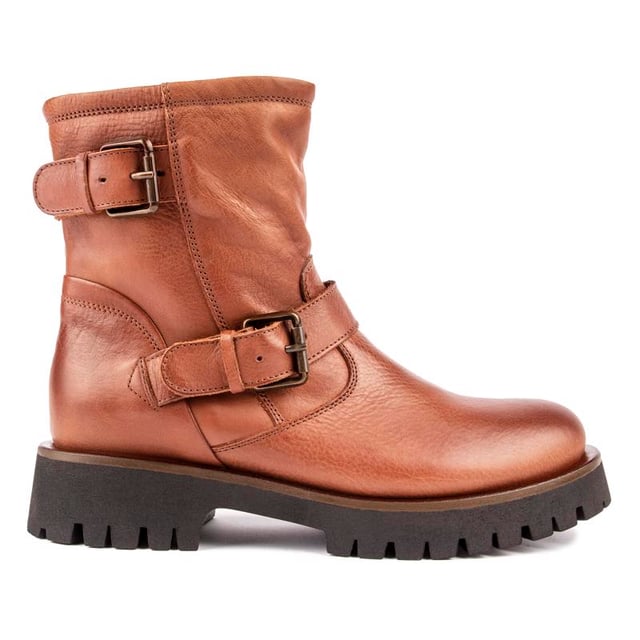 Tan biker boots hot sale