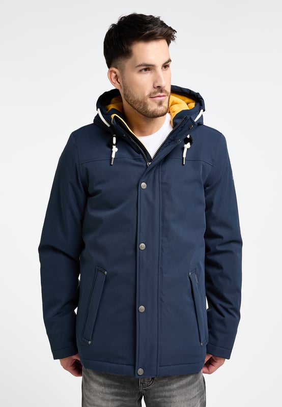 ICEBOUND Men's Double-Sided Fleece Jacket – Sherpa Anti-Pill Softshell Blue