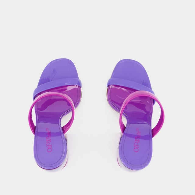 サンダル・ミュール Bulky Slides - Off White - Fucsia/Morado - Charol Bulky Slides - Off White - Fucsia/Morado - Charol