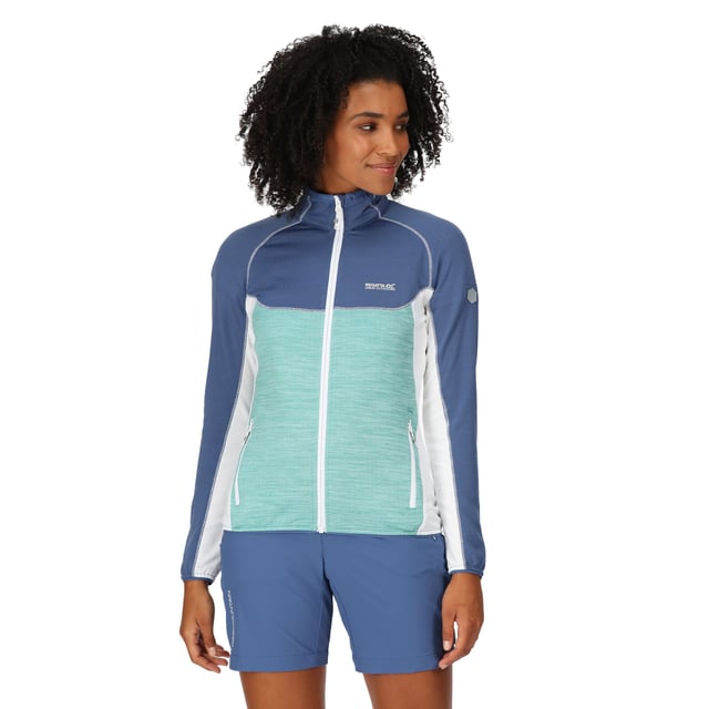 96% Recycled Polyester, 4% Elastane. Fabric: Fleece Backed. Design: Contrast Detail, Logo, Textured. 180gsm. Fabric Technology: Moisture Wicking, Stretch. Badge. Neckline: High-Neck, Stretch Binding. Sleeve-Type: Long-Sleeved. Cuff: Stretch Binding. Pockets: 2 Side Pockets, Zip. Fastening: Full Zip. Hem: Stretch Binding. Sustainability: Made from Recycled Materials. 8 UK: 32 in. 10 UK: 34 in. 12 UK: 36 in. 14 UK: 38 in. 20 UK: 45 in. 18 UK: 43 in. 16 UK: 40 in.
