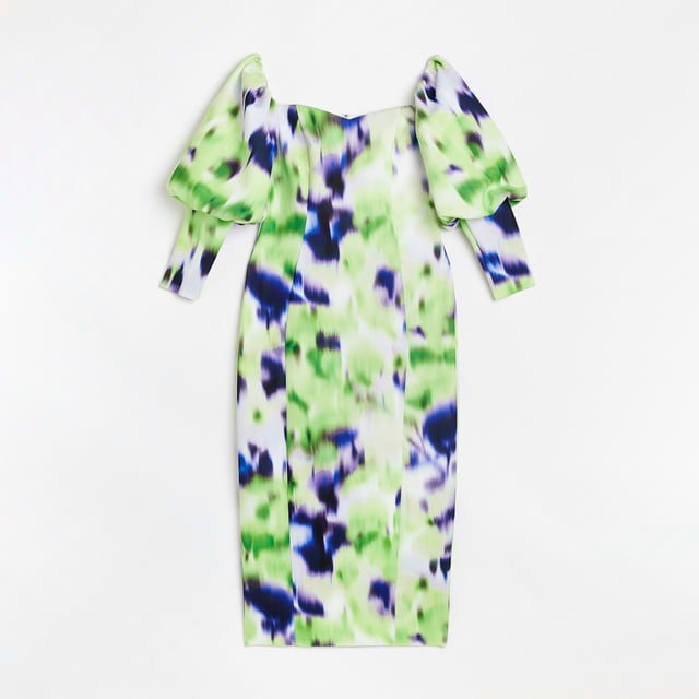River Island Womens Bardot Midi Dress River Island Womens Bardot Midi Dress