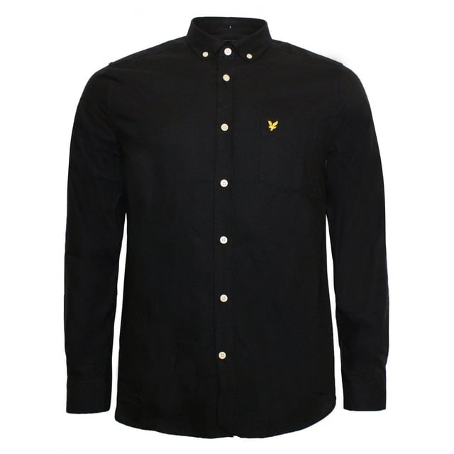 Camisa Oxford para Hombre Lyle & Scott Top Smart Casual Negra LW614VTR Z746