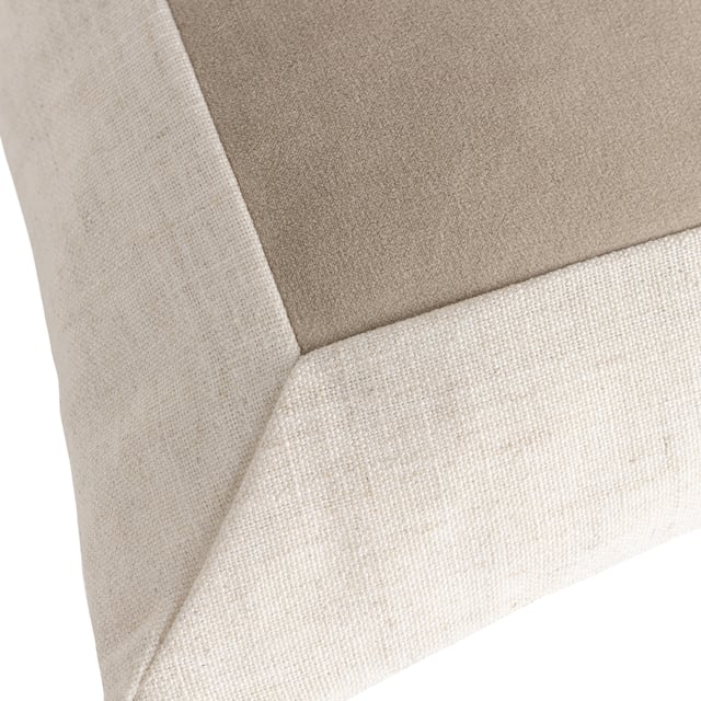 Simple but effective, the minimalistic Auden cushion is made from opulent washed velvet for bags of effortless comfort. It comes in a range of earthy organic tones, which allow you to create a relaxing, Japandi feel to your home. The distinctive washed velvet panel has a matte effect finish and a linen look fabric case, making the Auden cushion an ideal addition to any minimal interior style.