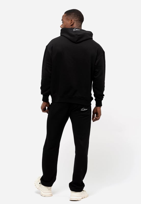 Tom Barron Herren-Trainingsanzug-Set mit besticktem Abzeichen, Oversize