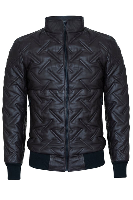 Introducing our highly anticipated Infinity Signature Range, representing two years of dedicated craftsmanship and innovation. Our latest offering, the leather bomber jacket, embodies luxury and functionality. Crafted from premium sheep nappa leather, its unique alternating diagonal quilt stitching ensures both style and warmth. The sleek UMZ zip extending to a stand collar adds a modern touch, while rib knit trimming on the hem and cuffs seals in warmth. With two zipped handwarmer pockets at the waist and three internal pockets in the satin-lined interior, including two zipped for security and one with a velcro tab for your mobile phone, convenience meets sophistication. Prepare to elevate your wardrobe with the epitome of elegance and quality. Key Design Features: Meticulous Craftsmanship and Innovation: Two years of dedicated craftsmanship and innovation have gone into creating this remarkable jacket.Premium Sheep Nappa Leather: Crafted from the finest sheep nappa leather for quality and durability.Sleek UMZ Zip and Rib Knit Trimming: The UMZ zip and rib knit trimming add style and ensure warmth.Multiple Pockets: Featuring multiple external and internal pockets for convenience and security.Luxurious Satin-Lined Interior: The satin-lined interior adds a touch of luxury, with thoughtful design elements for added functionality