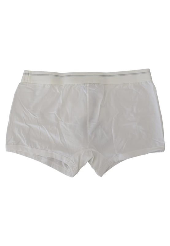 Absolutely stunning 100% Authentic exclusive brand new Dolce & Gabbana Underwear boxer shorts
  Elastic waistband for a comfortable fit
  Crafted with superior quality cotton blend fabric
  Model: Boxer
  Colour: White
  Logo details
  Made in Italy
  Material: 46% Cotton 46% Modal 8% Elastane