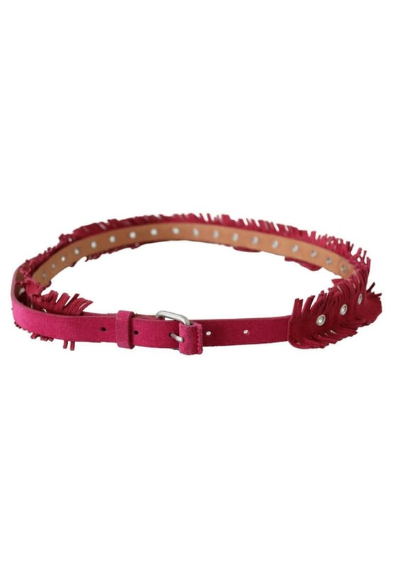 Brand: ERMANNO SCERVINO
  Material: Leather
  Color: Maroon
  Hardware: Gold-tone
  Fastening: Double buckle
  Motive: Solid pattern
  Adjustable design
  Logo details
  Made in Italy