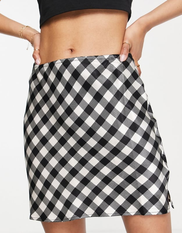 Gingham skirt topshop deals