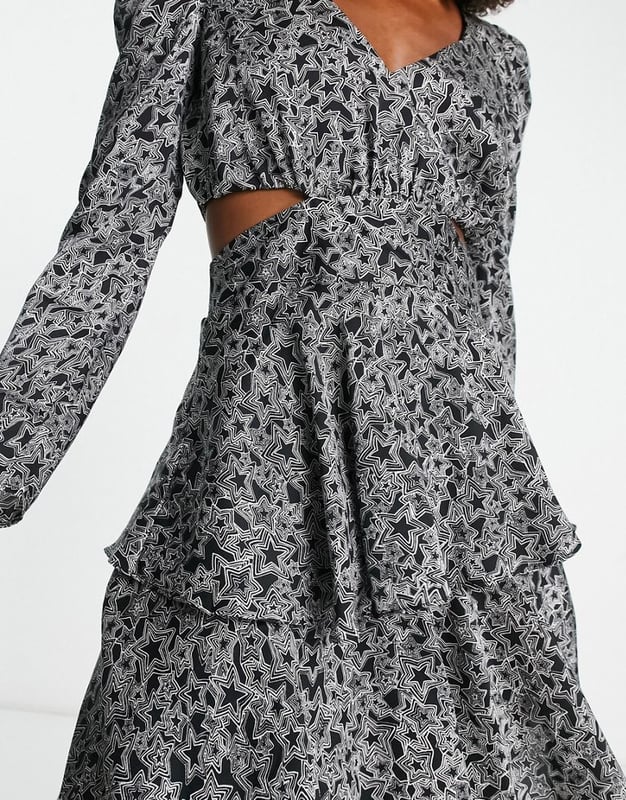 Topshop star midi dress sales