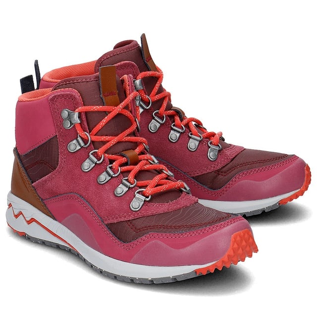 Merrell Stowe Mid Lace-Up Boots de cuero de ante rosa J01928