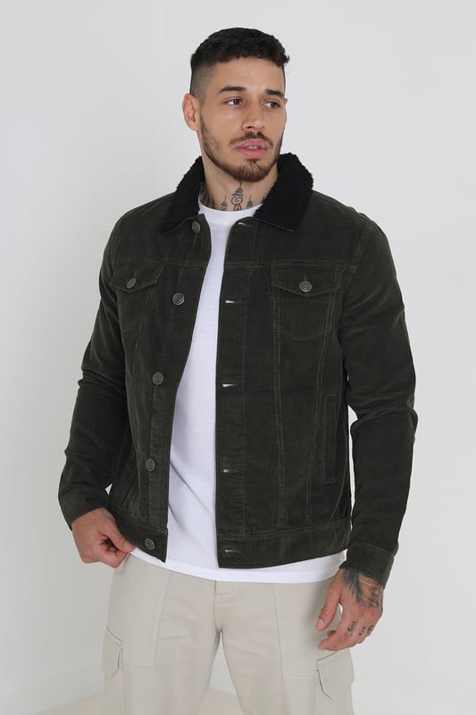Brave soul khaki best sale jacket