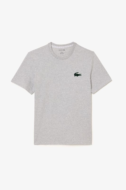 Cotton Jersey Lounge T-shirt Recycled fabric made from manufacturing offcuts. Comfortable, relaxed fit Crew neck Velvet crocodile on breast Loungewear garments cannot be returned, exchanged, or reimbursed