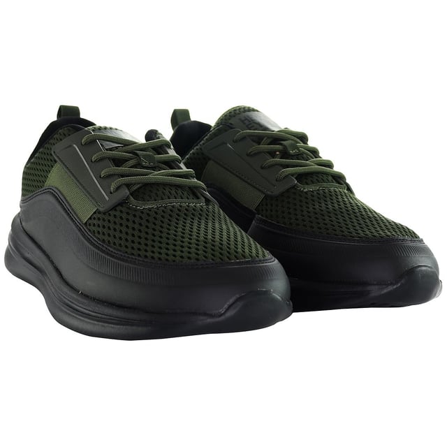 Henleys Silva Men's Black Running Trainers, a fusion of style and performance tailored for the modern athlete. Crafted with precision and designed to elevate your running experience, these trainers are your perfect companion for hitting the track or the pavement with confidence.

Key Features:

 Sleek Design:  The trainers boast a sleek black exterior, exuding a sense of sophistication while keeping your look effortlessly stylish.

 Breathable Upper: Engineered with a breathable mesh upper, these trainers ensure optimal airflow, keeping your feet cool and comfortable even during intense workouts.

 Lightweight Construction: Constructed with lightweight materials, these trainers offer a feather-light feel, allowing for unrestricted movement and agility.

 Cushioned Midsole: Equipped with a cushioned midsole, these trainers provide exceptional shock absorption, reducing impact on your joints and enhancing overall comfort during long runs.