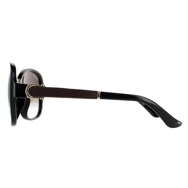 Salvatore Ferragamo Butterfly Womens Black Grey Gradient Sunglasses SF744SLA are a butterfly style crafted from lightweight acetate. The wide arms and feminine curves ensure a stylish look. The Salvatore Ferragamo logo features on the inside of the temples for brand authenticity.