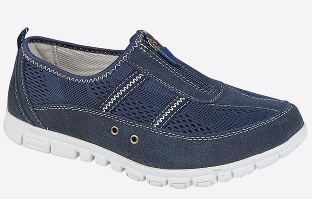 Perfect for everyday wear and boasting effortlessly laid-back charm, these Boulevard Chloe Zip women's shoes feature a breathable textile upper with suede overlays. A zip to the front of the shoe ensures easy on / off wear, with a padded footbed for all day comfort.
- Suede / Textile upper
- Ventilated design
- Zip for easy on / off wear
- Heel tab
- Intricate contrast stitch detailing
- Durable rubber outsole