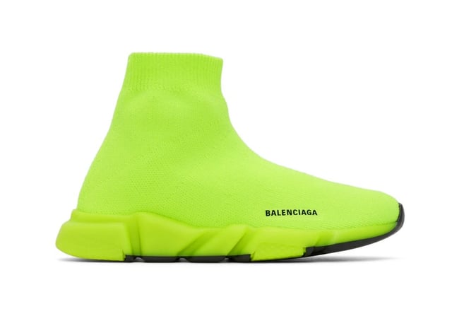 Balenciaga Kids Speed LT RECY. K Sole TRC.FL in Fluo Yellow Black