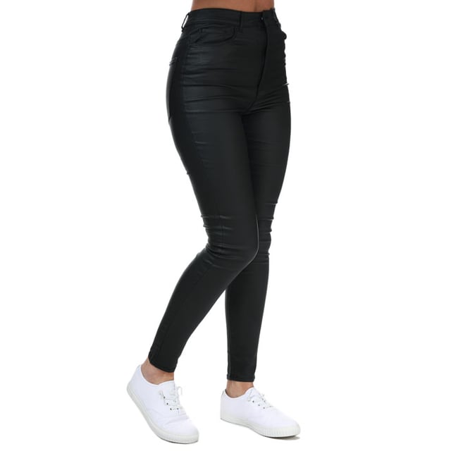 Vero moda coated skinny jeans hot sale