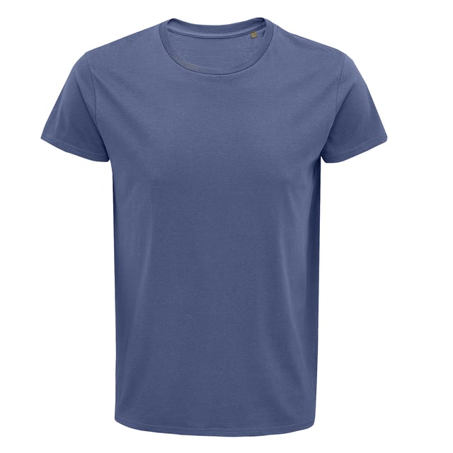 100% Semi-Combed Cotton. Fabric: Soft Touch. 150gsm. Design: Plain. Fit: Fitted. Neckline: Round Neck. Sleeve-Type: Short-Sleeved. Ribbed Collar, Taped Neck, Twin Needle Stitch, Unbranded Size Label. Conforms to Safety Standard: OCS100 Certified, Oeko-Tex Standard 100 Certified.