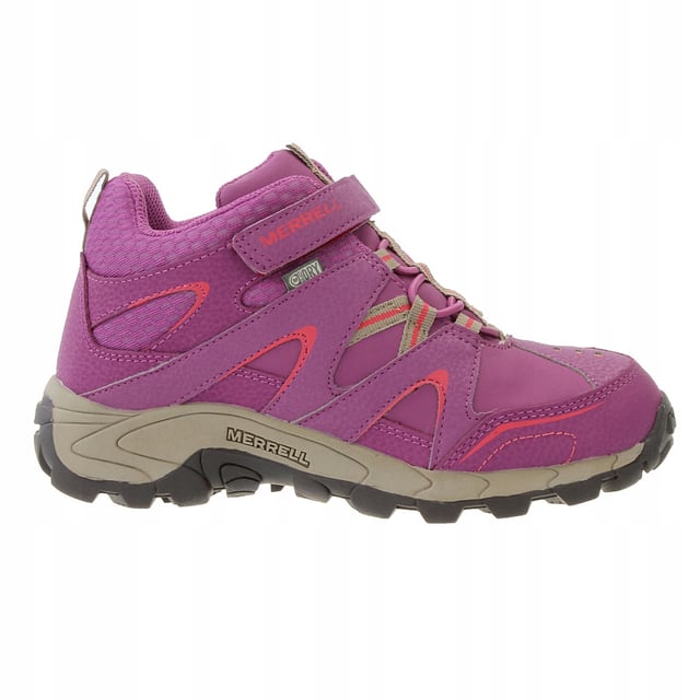 The Merrell ML-G LT TEC Kids Pink Boots are a stylish and practical choice for children's footwear. Merrell is known for its outdoor and adventure-inspired designs, and these boots are a great option for kids who need durable and comfortable footwear for various activities. Here's a description of the key features:

 Pink Design:  These boots come in a vibrant pink color, adding a touch of style and fun to your child's footwear. The color is both fashionable and appealing to kids.

 Suede and Mesh Upper:  The upper is typically constructed with a combination of suede and mesh materials. This blend offers a mix of durability, breathability, and support.

 Mid-Top Silhouette:  These boots have a mid-top design, providing ankle support and protection during outdoor adventures and various activities.

 Bungee Cord Laces with Toggle Closure:  The boots often feature bungee cord laces with a toggle closure, which makes it easy for kids to put on and take off the boots and ensures a secure fit.

 Padded Collar and Tongue:  The boots typically have a padded collar and tongue, enhancing comfort and providing cushioning around the ankle area.

 M-Select GRIP Outsole:  The M-Select GRIP outsole offers excellent traction and durability, providing stability and preventing slips on various outdoor surfaces.

 Merrell Branding:  Merrell's branding and logo elements are often featured on these boots, adding an authentic and outdoor-inspired touch to the design.

 Versatile Style:  The Merrell ML-G LT TEC Kids Pink Boots have a versatile and active style that's perfect for a variety of outdoor activities and adventures.

 Quality Construction:  Merrell is known for producing high-quality and durable footwear, ensuring that your child's boots can withstand the demands of outdoor play and exploration.