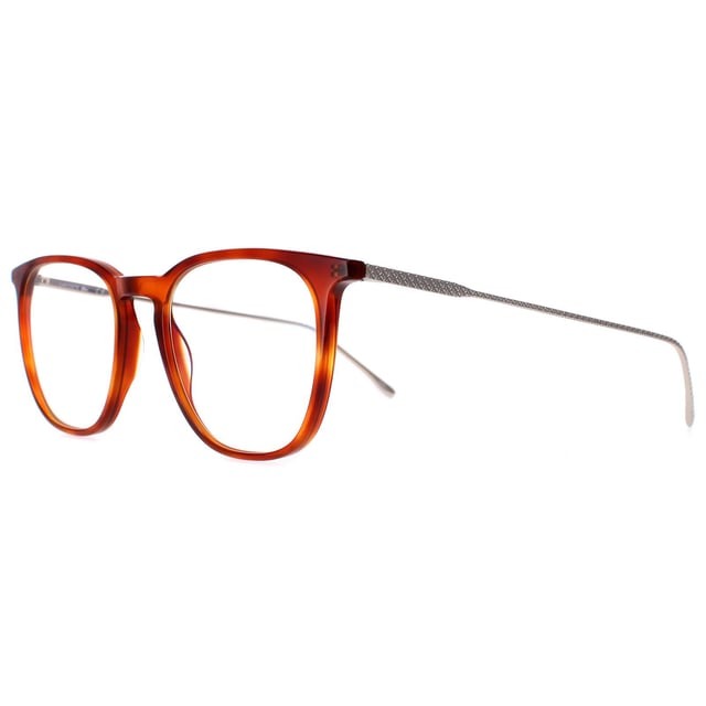 Lacoste Square Mens Light Tortoise L2828PC  Glasses are a classic square shape, with a sleek and lightweight design that provides both comfort and durability. The Lacoste branding on the top of the frame adds a touch of elegance to these glasses,