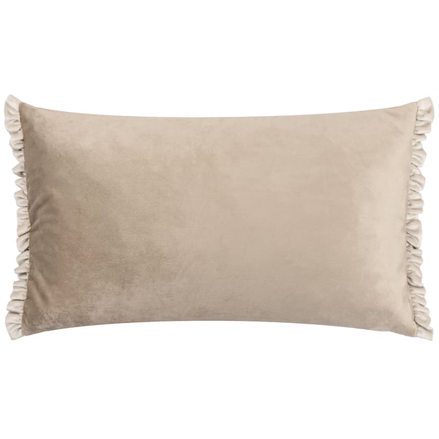 The Tilly cushion is made entirely of soft, opulent velvet and comes in a variety of soft pastel colours to help create a sophisticated look for your sofa. The dual-sided cottage core frill trim adds gravitas to the design, making it easy to combine with other larger cushions as part of a larger design scheme.