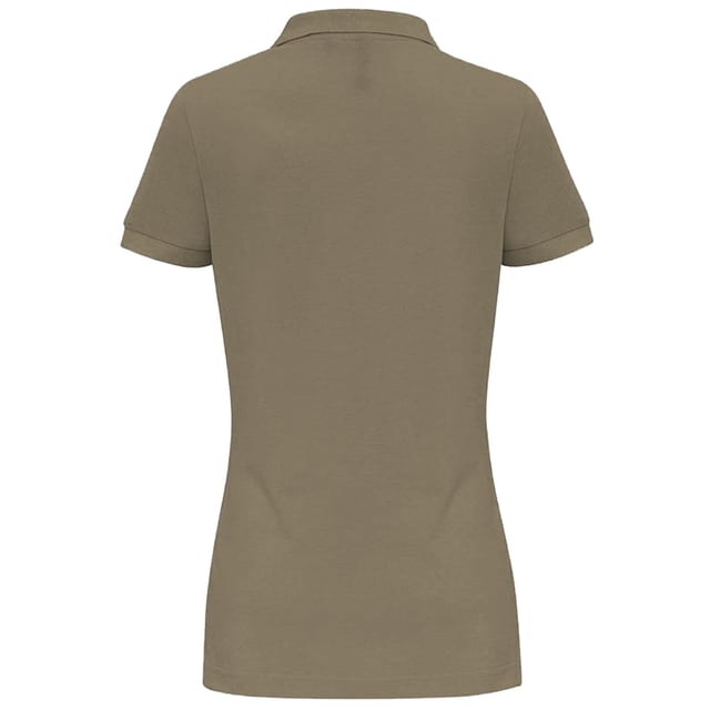 Womens classic fit polo. 2 button placket. Short sleeves. Side vents. Knitted collar and cuffs. Machine washable. Fabric: 100% Ringspun combed cotton. Heather: 85% Cotton, 15% Viscose. Charcoal: 60% Cotton, 40% Polyester Weight: 200gsm. Size: XS - 36, S - 38, M - 39, L  - 41, XL - 43.