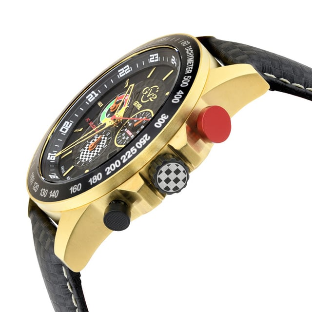 GV2 9922 Men s Scuderia Swiss Quartz Multifunction Chrono Leather