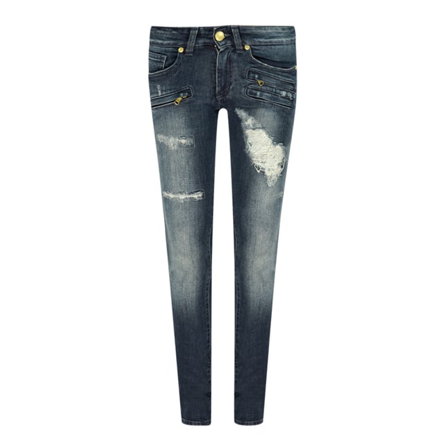 Balmain FP5359J4362 Blue Jeans. Feel confident and stylish in Blue Jeans from Balmain, crafted with premium denim and featuring the iconic Balmain logo. Let your look shine with these jeans, designed to flatter and make a statement. Dare to be different!. Skinny Jeans, Balmain Blue Jeans. 98% Cotton, 2% Elastane, Made In Italy. Branded Badge, Worn Look Denim Wash. Style Code: FP5359J4362