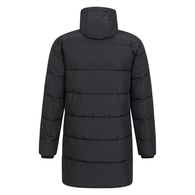 Warehouse black discount longline funnel coat
