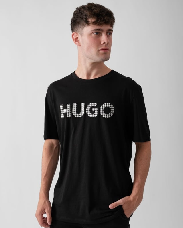 HUGO Dulivio Mens Cotton-Jersey Regular Fit T-Shirt with
