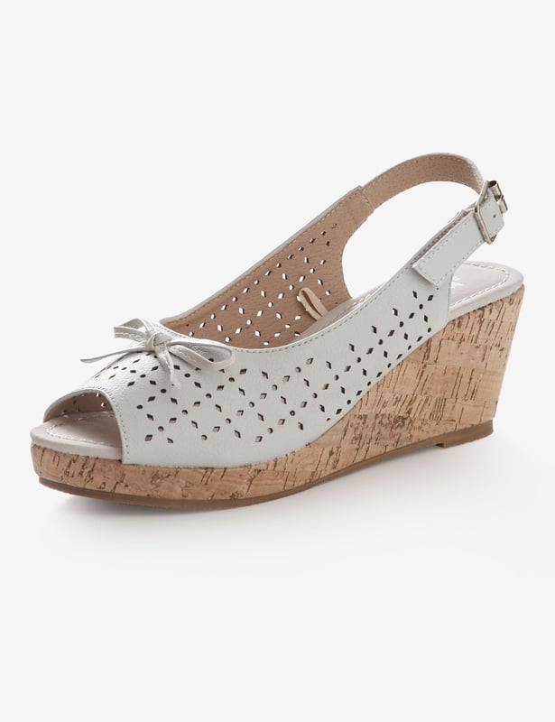 Born white wedge sandals cheap