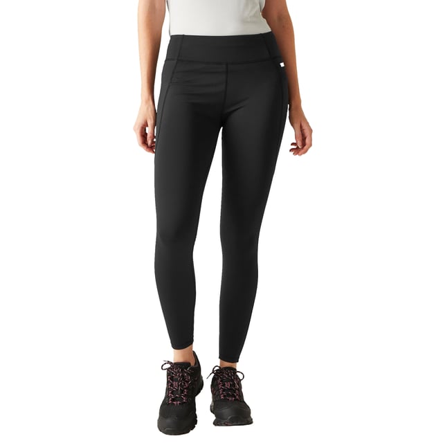 81% Polyamide, 19% Elastane. Fabric: Extol Stretch, Jersey, Knitted. Design: Logo, Plain. Fabric Technology: Ergonomic, Flexible, UV Protection. Compression, Cuffed Ankle, Hardwearing, Shaped Body Panels, Tummy Control. Pockets: 1 Concealed Pocket, Side Leg Pocket. Waistline: Elasticated, Mesh Insert, Stretch. Fit: Shaped. Sun Rating: UPF 50+.