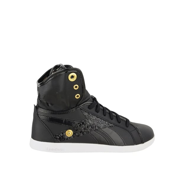 Reebok Top Down Snaps Womens Black Trainers
