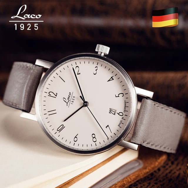 SIMPLY CHARISMATIC: THE LACO CLASSICS.

Many watch lovers associate the name Laco primarily with pilot's watches. Even if we are of course proud of this tradition and this part of our company history, Laco has much more to offer than pilot's watches - especially when it comes to high-quality wristwatches. Our extensive range of Laco watches also includes a whole range of elegant models with a simple design: the Laco Classics.

Whether modern watches, reinterpreted classics or no-frills timepieces in the Bauhaus style: In our Classic line, self-confident men and women will find a watch made in Germany that suits them. Based on the design of the Bauhaus style and following the look of the Laco watches of this era, the unmistakable dial is just as much the focus of these models as the proven Laco reliability and quality.