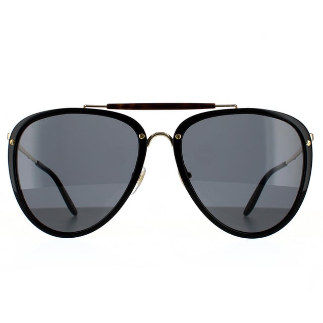 Black gucci aviator sunglasses online