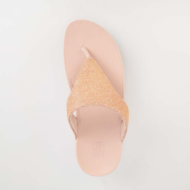 靴 fitflop LOTTIE CORSAGE TOE-THONGS Women's Fit Flop Lottie Glitzy Toe Thong Sandals in Rose Gold