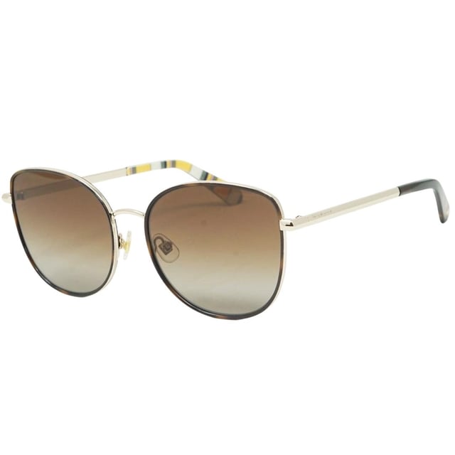 Experience luxury and sophistication with the Kate Spade Maryam/G/S 06J Sunglass. Crafted from the finest materials, these sleek sunglasses feature 100% UVA/UVB protection and refined metallic accents. Admire the sophisticated Kate Spade style with these timeless sunglasses., Gold Sunglass, Nose Bridge Width = 17mm, Lens Width = 56mm, Arm Length = 140mm, Branded Sunglasses Case and Cleaning Cloth Included, 100% Protection Against UVA &amp; UVB Sunlight and Conform to British Standard EN 1836:2005, Sunglasses, Sunglasses Case, Cleaning Cloth and Care Instructions all Included, Gold Sunglass