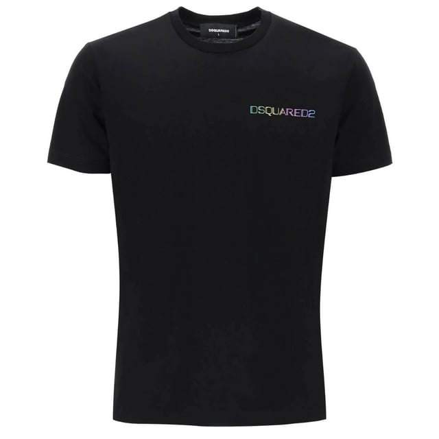 D2 Short Sleeved Black Tee, Large Palm Beach logo On Back, 100% Cotton, Made In Romania, Crew Neck, Regular True To Size Fit, D2 Black Tee
