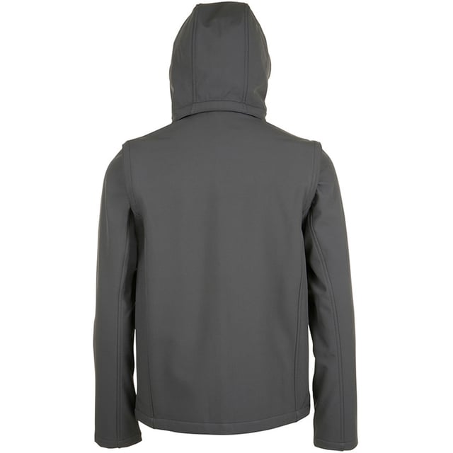 Mens jacket. Waterproof 8000mm and breathable 1000g TPU membrane. Windproof. Micro fleece inner layer. Detachable adjustable peaked hood. Full length zip with inner storm flap. Detachable sleeves. One chest zip pocket and two front zip pockets with contrast zip pulls. Adjustable cuffs. Drawcord hem. Fabric: 95% Polyester, 5% Elastane Outer. Mens Chest (to fit inches): S(36/38), M(38/40), L(41/42), XL(43/44), XXL(45/47).