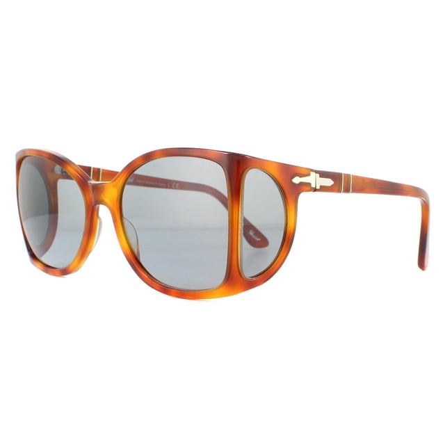 Persol Sunglasses PO0005 96/R5 Terra Di Siena Grey were once called 'glacier glasses', this design features four lenses that wrap around to provide full protection from the sun at every angle. Meflecto temples and the lightweight frame guarantee comfort and typical Persol styling with the silver arrow ensures brand recognition.