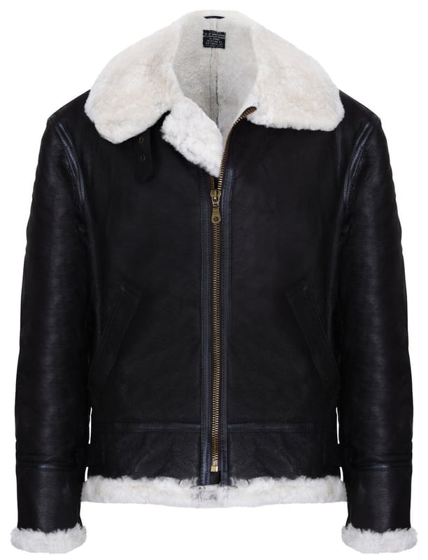 Pilot B3 Flying Shearling Schaffell Bomber Fliegerjacke