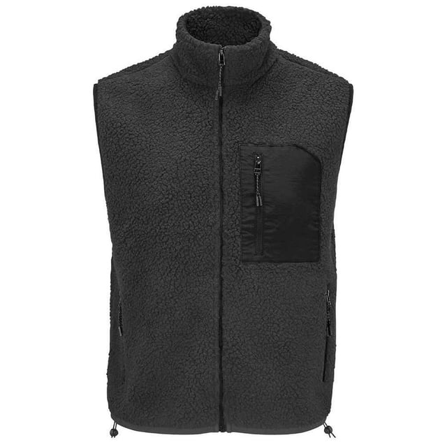 Materiaal: 70% gerecycled polyester, 30% polyester. Voering: Vlies, Polyester. Stof: Sherpa, Taslan. Ontwerp: Contrasterende details. 440 gsm. Manchet: gebonden. Kinbeschermer, Drop Hem, Reflecterend Detail, Tag Free. Mouwtype: Mouwloos. Halslijn: Staande Kraag. Zakken: 2 Voorzakken, 1 Borstzak, Rits. Bevestiging: Volledige ritssluiting. Zoom: gebonden, trekkoord. Duurzaamheid: ACCORD, Amfori, BSCI, Fair Wear Approved, GRS Certified, Oeko-Tex Standard 100 Certified, SAC Approved, Veganistisch..